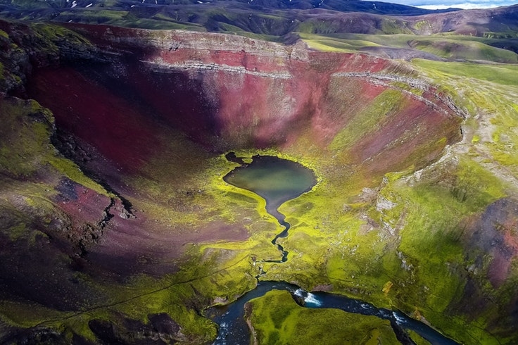 Rauðibotn crater