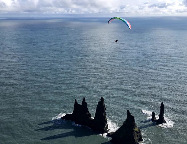 Tandem Paragliding Near Vik