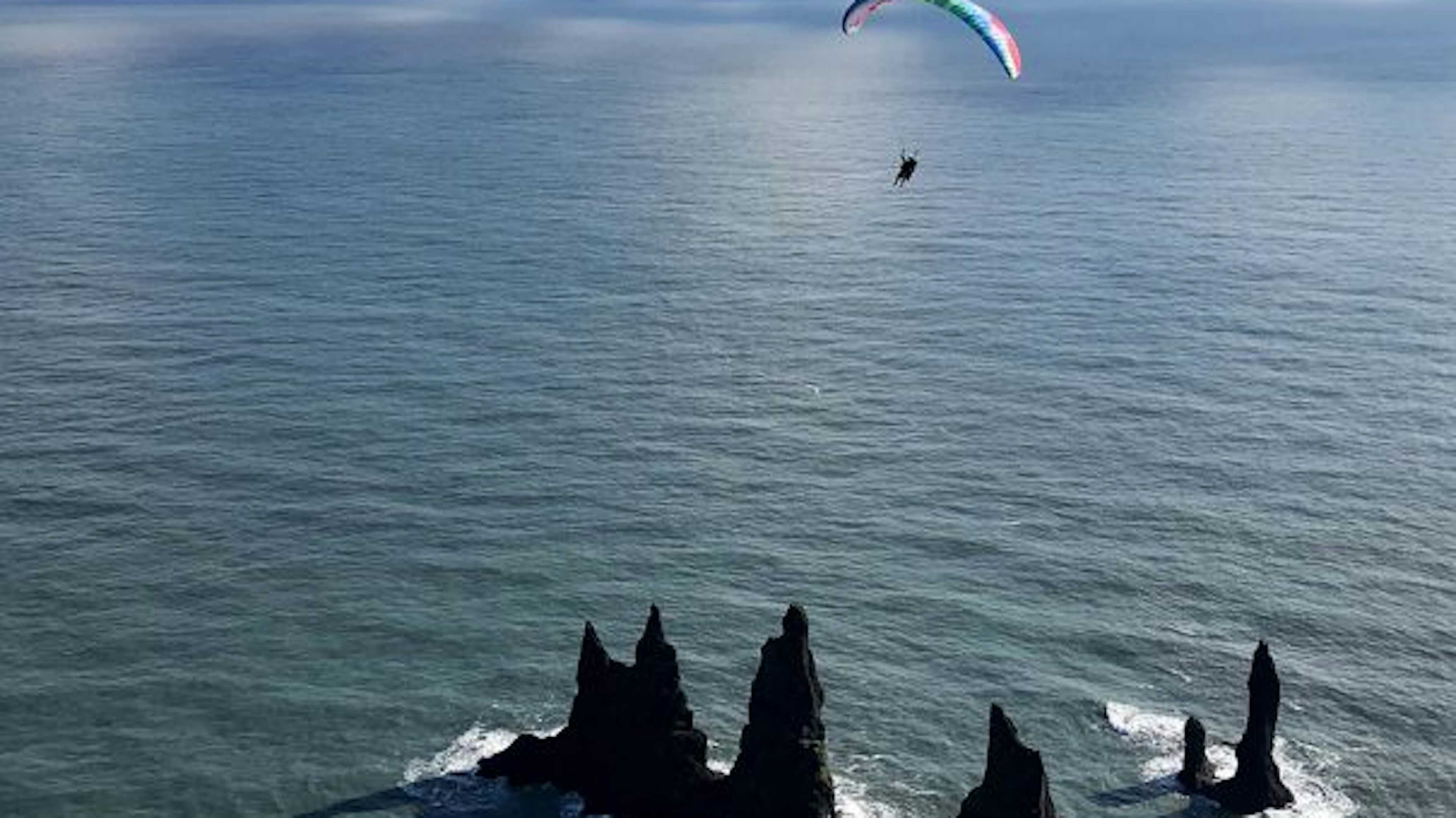 Tandem Paragliding Near Vik