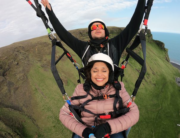 Tandem Paragliding Near Vik