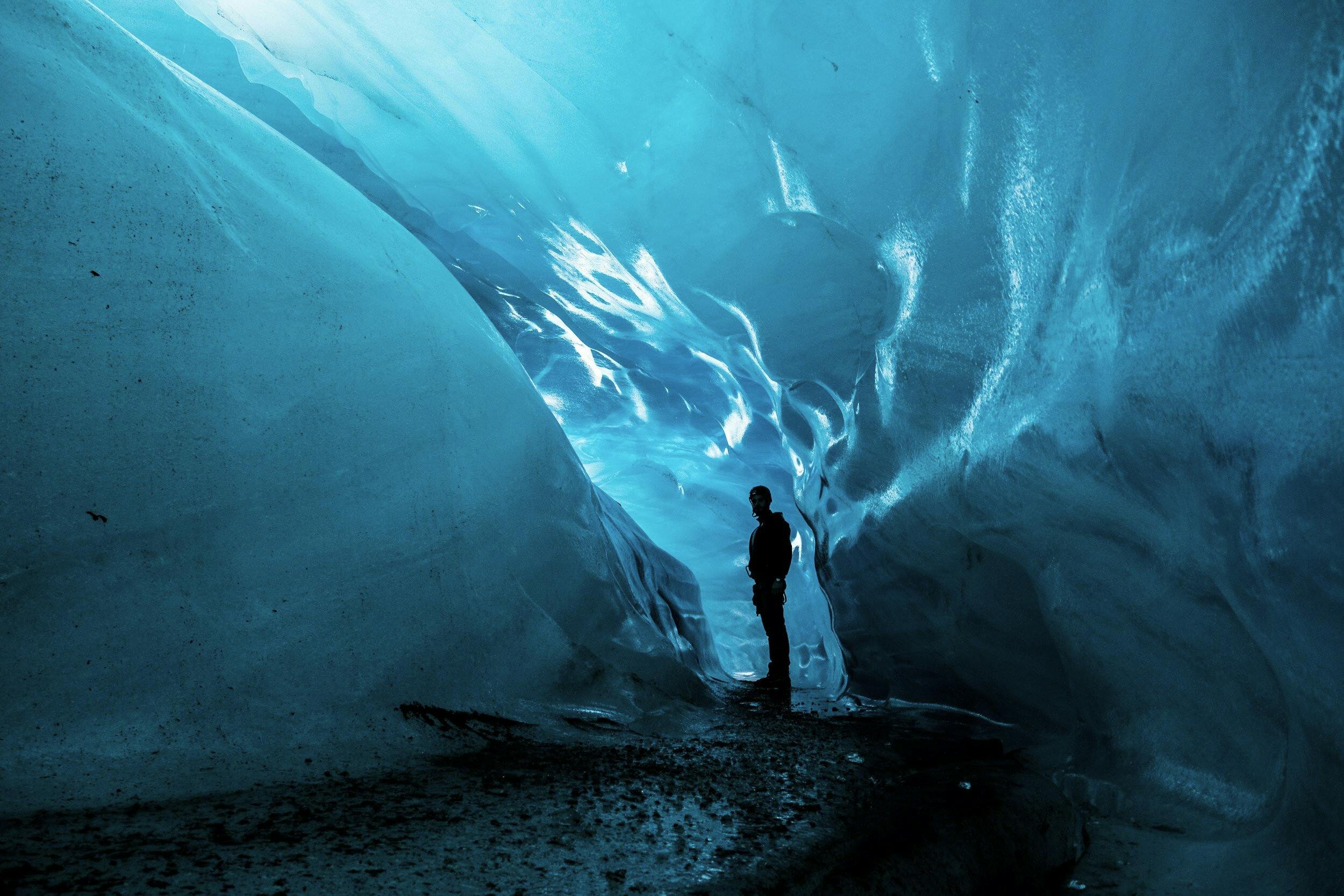 Blue Ice Cave in Iceland