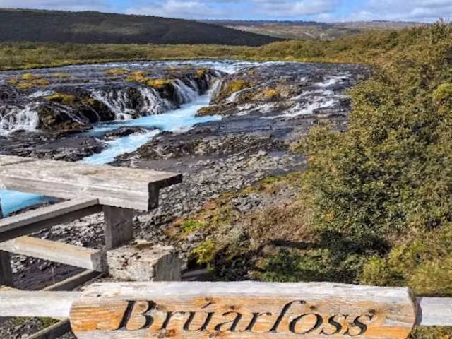 Bruarfoss Waterfall