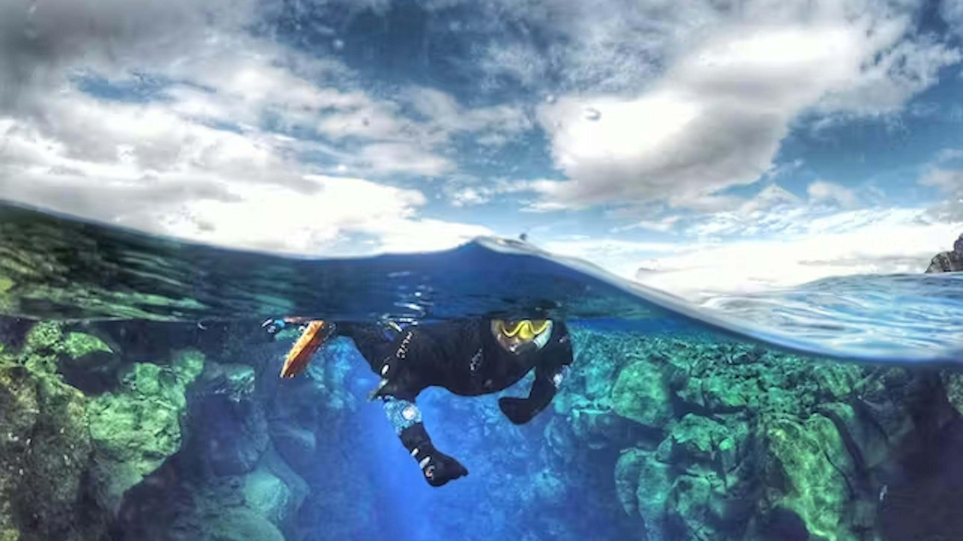 Snorkeling in Silfra