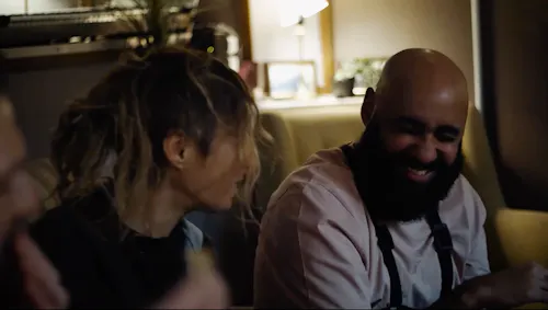 chris and ruth laughing