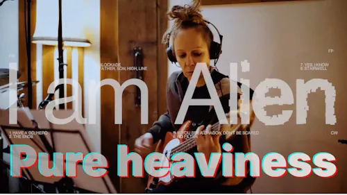 Ruth Goller Playing the bass