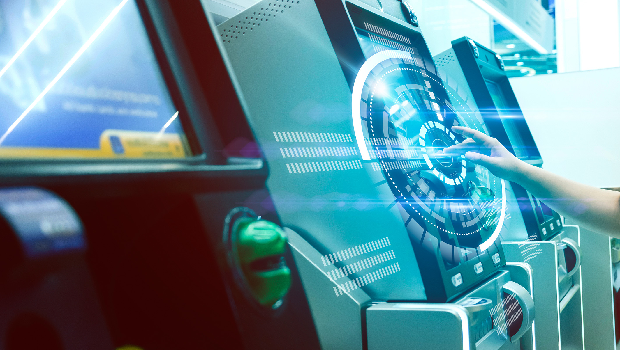 A futuristic computer 