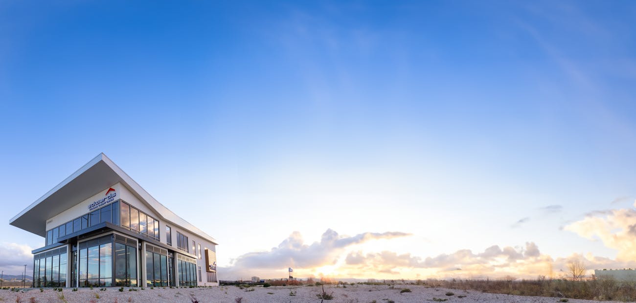 Edwards Federal Credit Union building, photo from afar