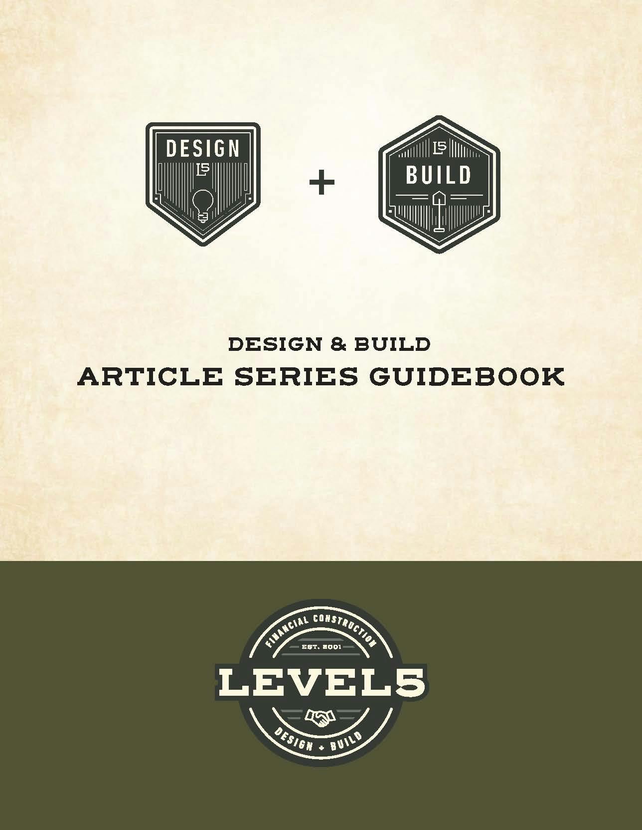 Title page for guidebook: Design & Build Article Series Guidebook