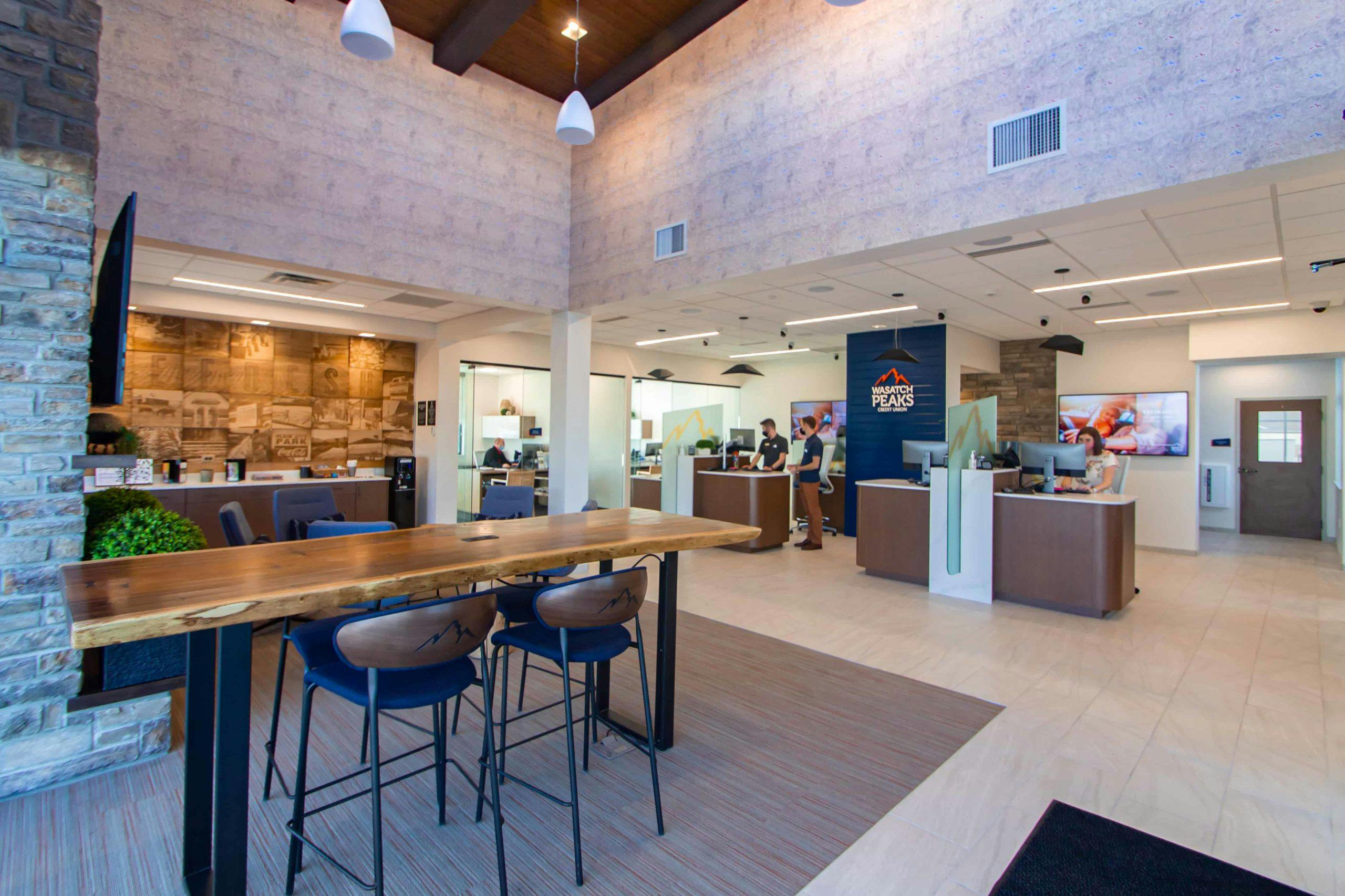 Wasatch Peak Credit Union interior