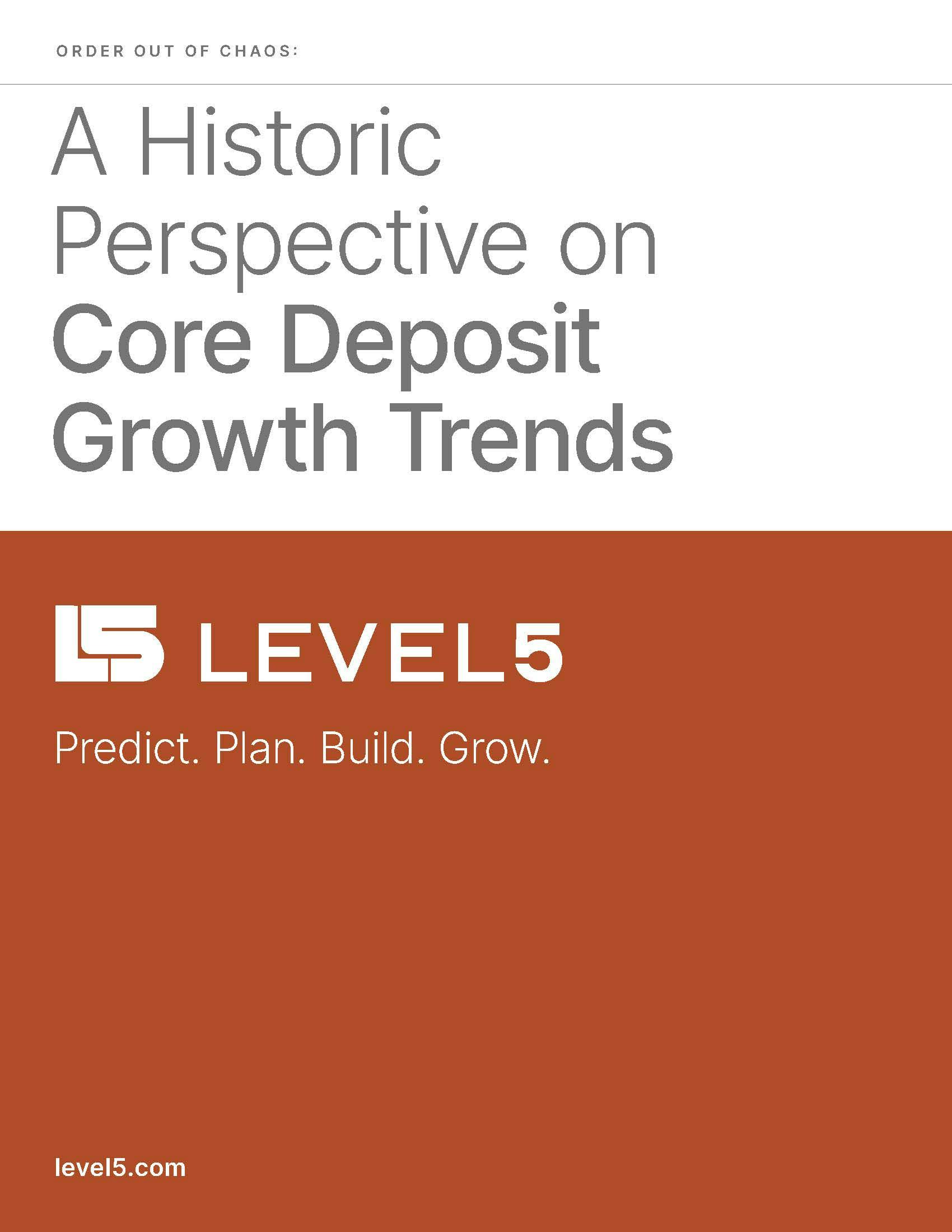 Title page for white paper: A Historic Perspective on Core Deposit Growth Trends