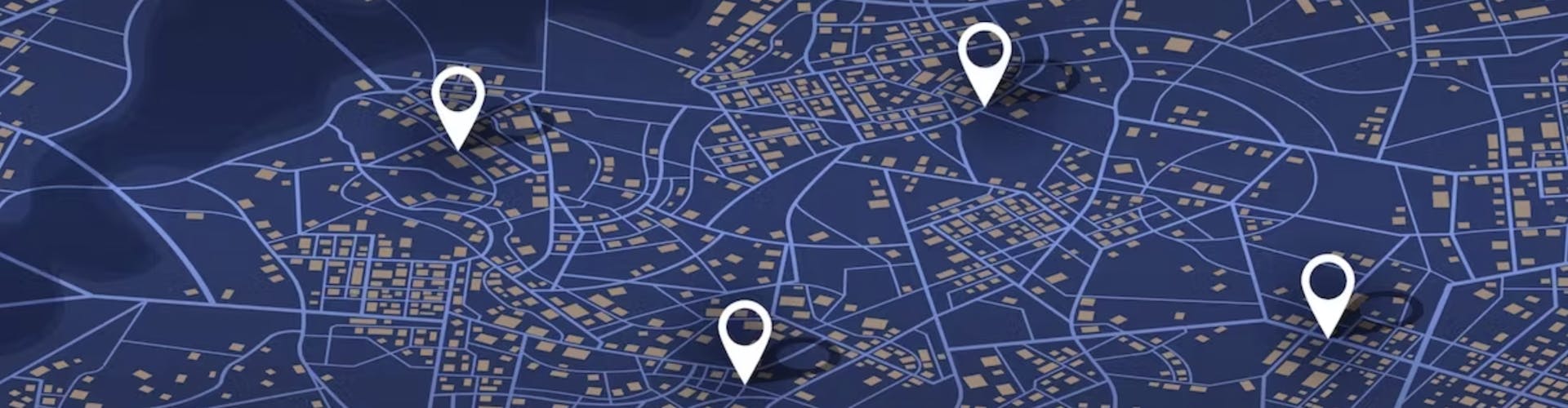 map with location pins