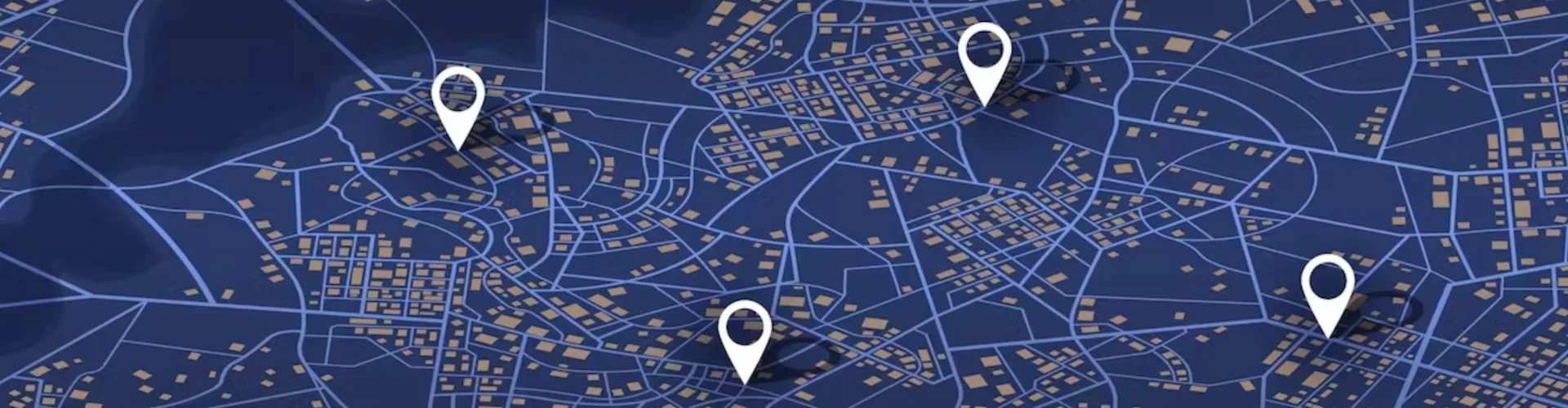 map with location pins