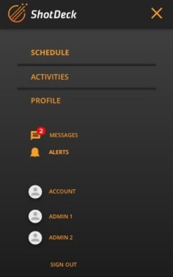Shotdeck mobile menu