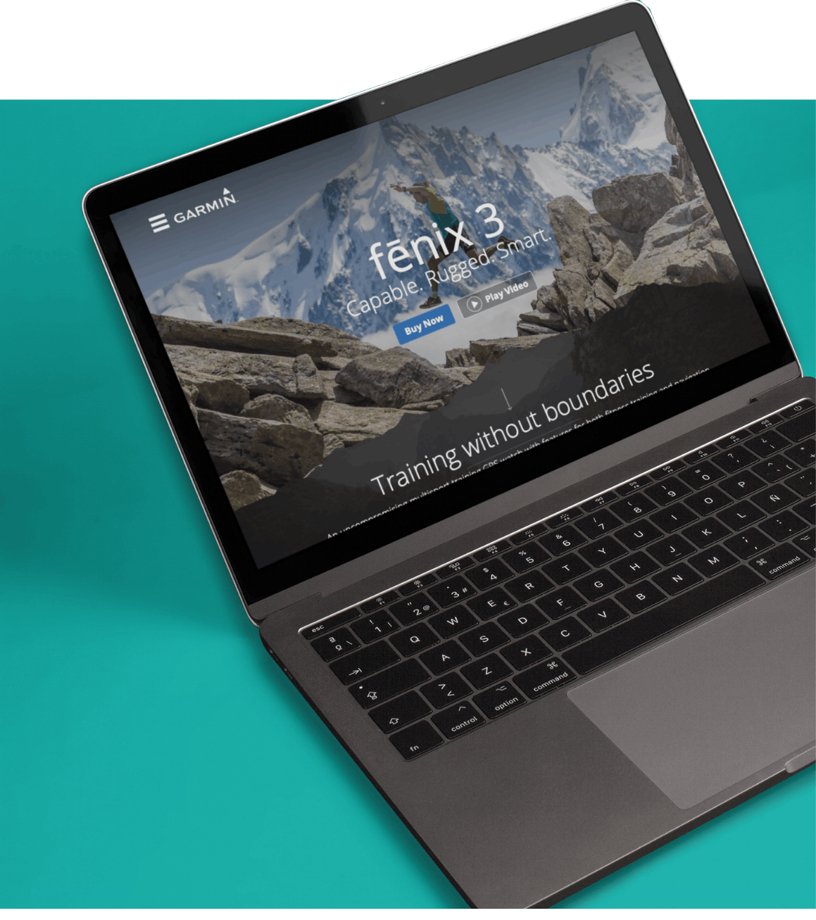 Fenix 3 on a laptop