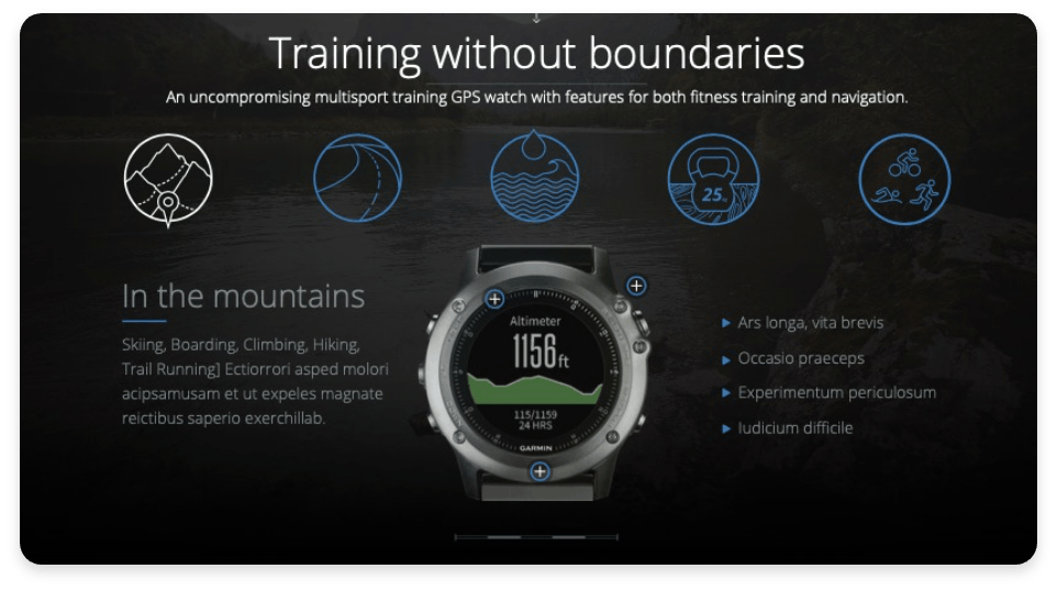 Fenix 3 dashboard