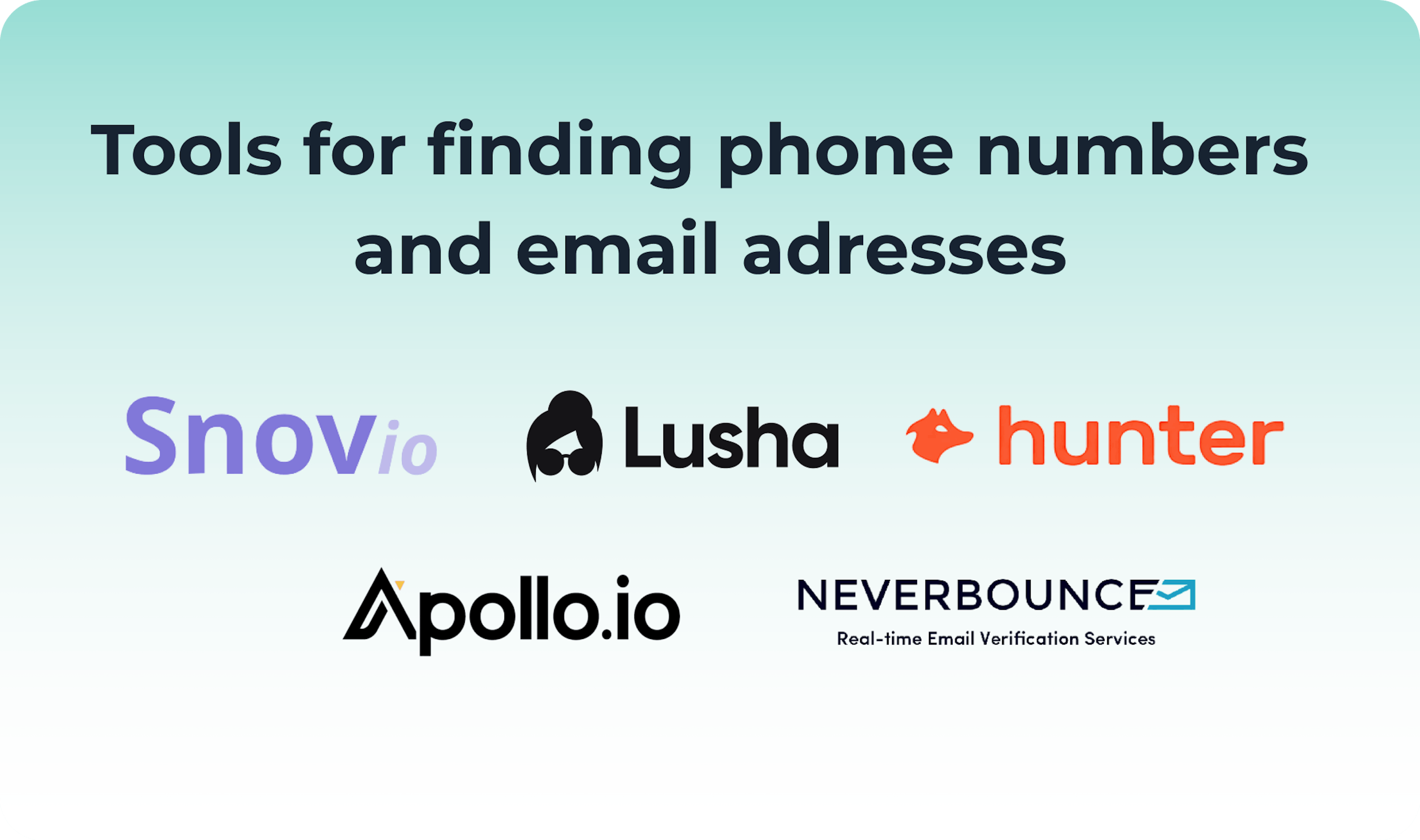 Tools for finding phone numbers