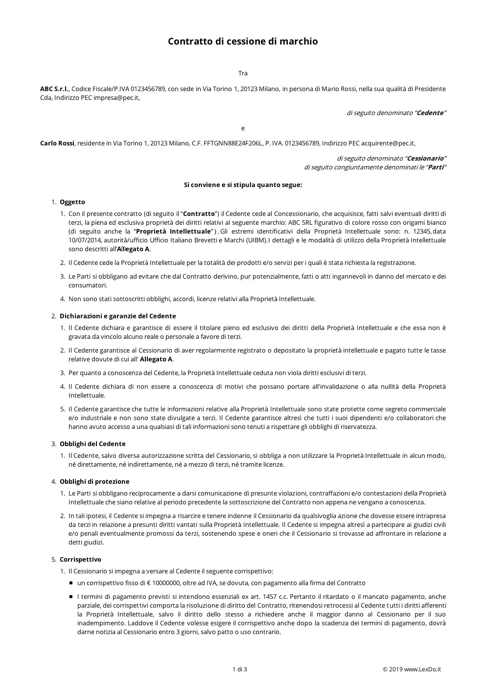 Contratto di Cessione Diritti d'Autore – Modello e Guida modello