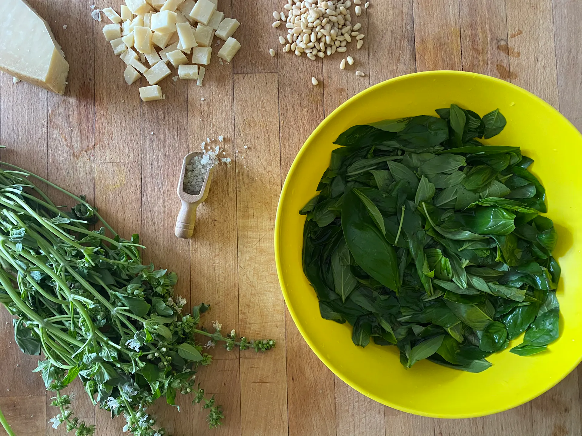 Ingrédients du pesto
