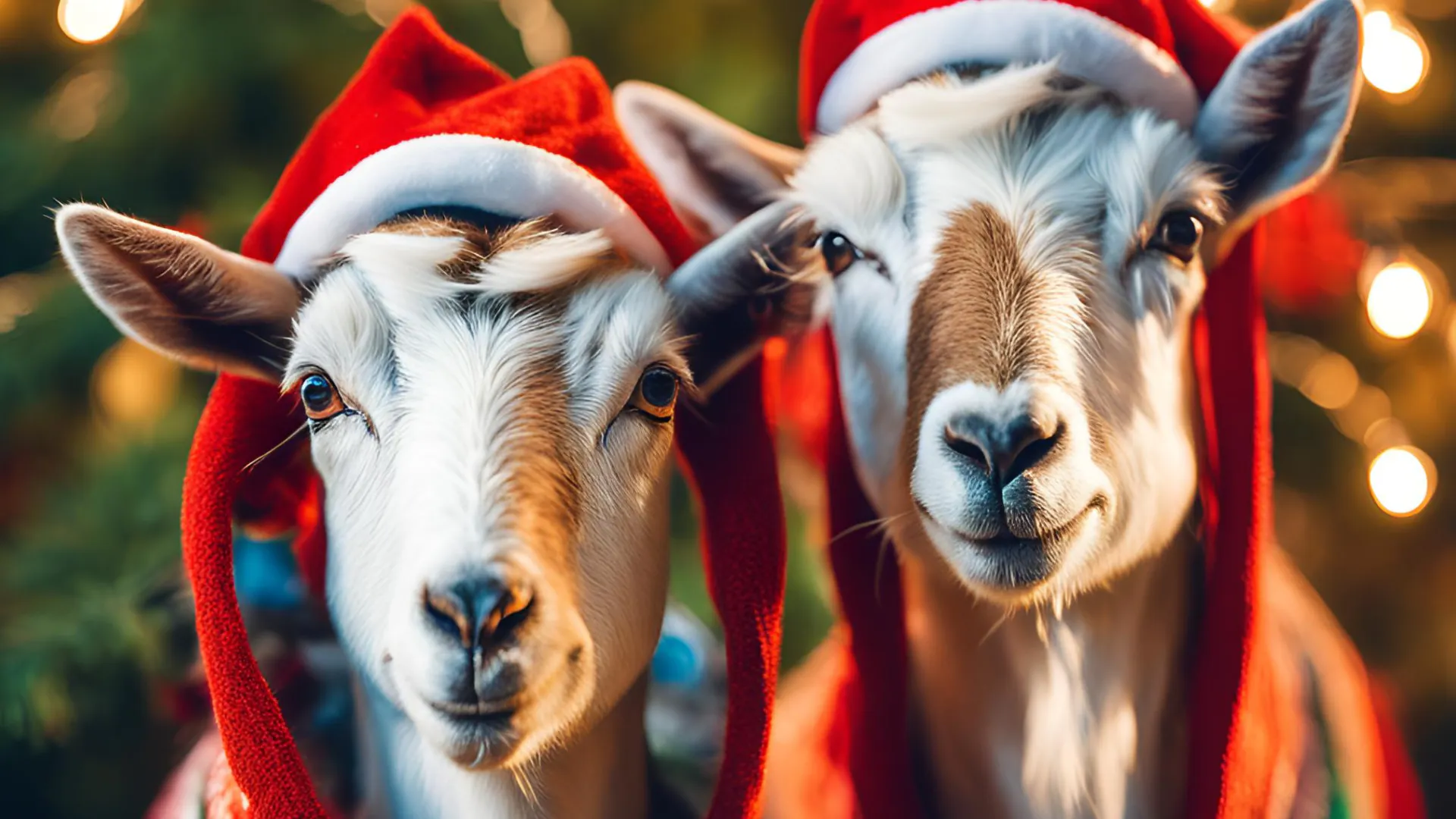 chèvres a noël