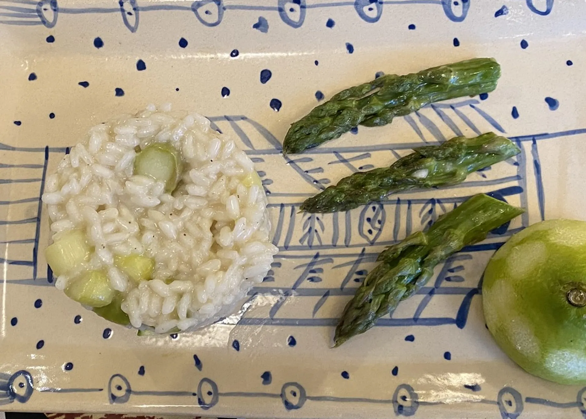 risotto asperges et citron