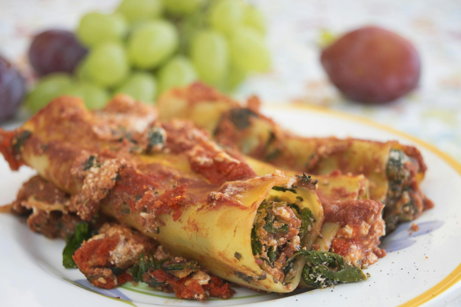 Cannelloni met paddenstoelen