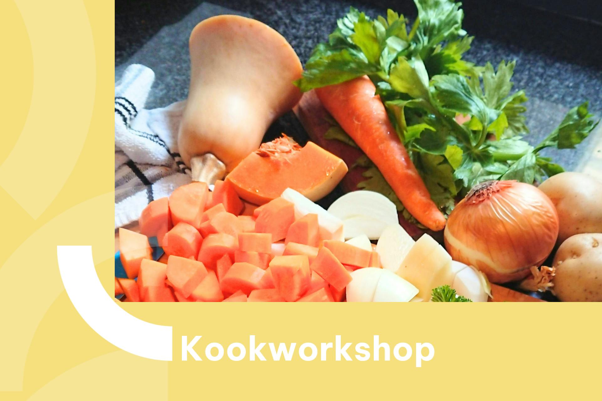 Banner met een foto van een éénpansgerecht
