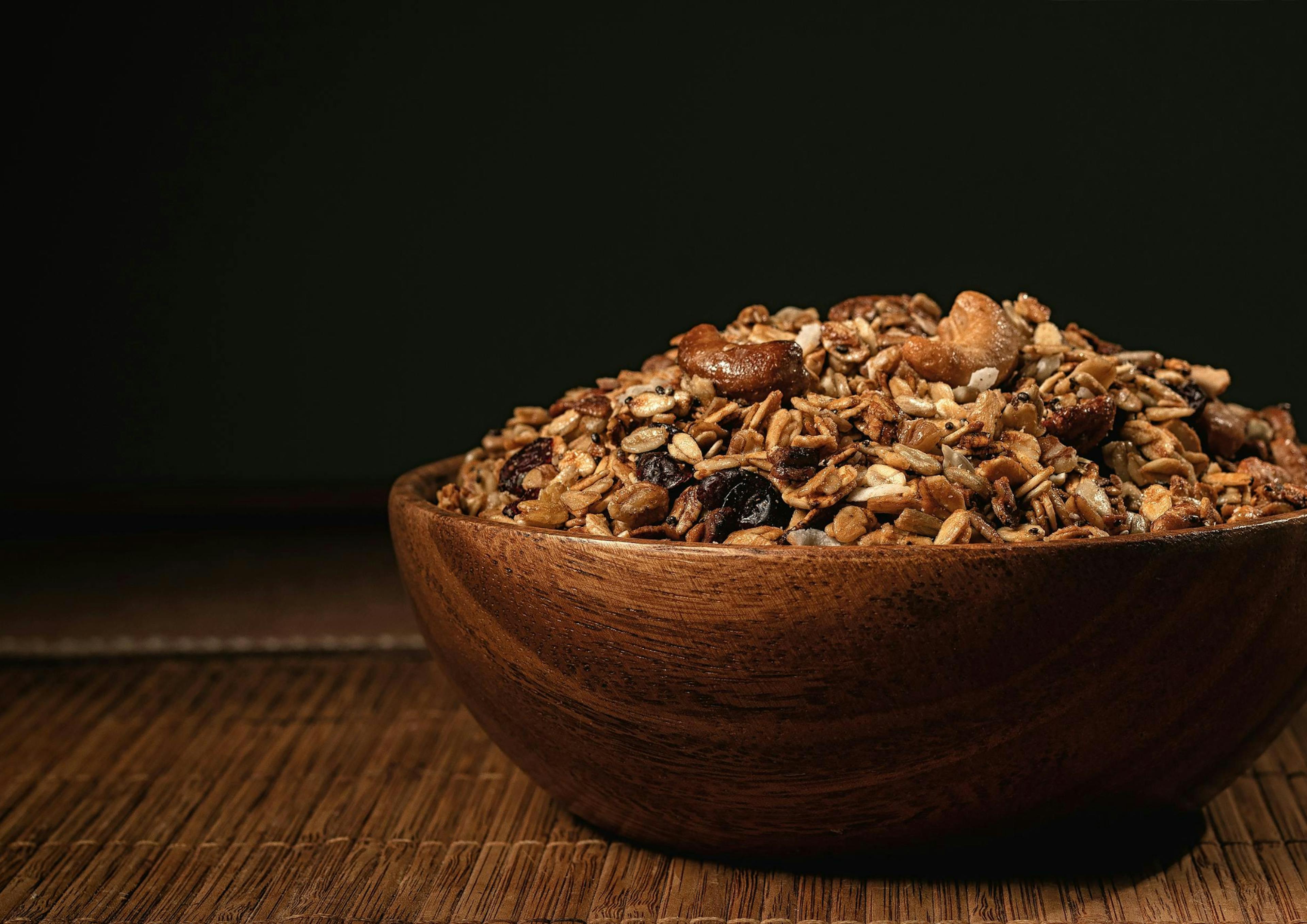 Foto van granola met noten