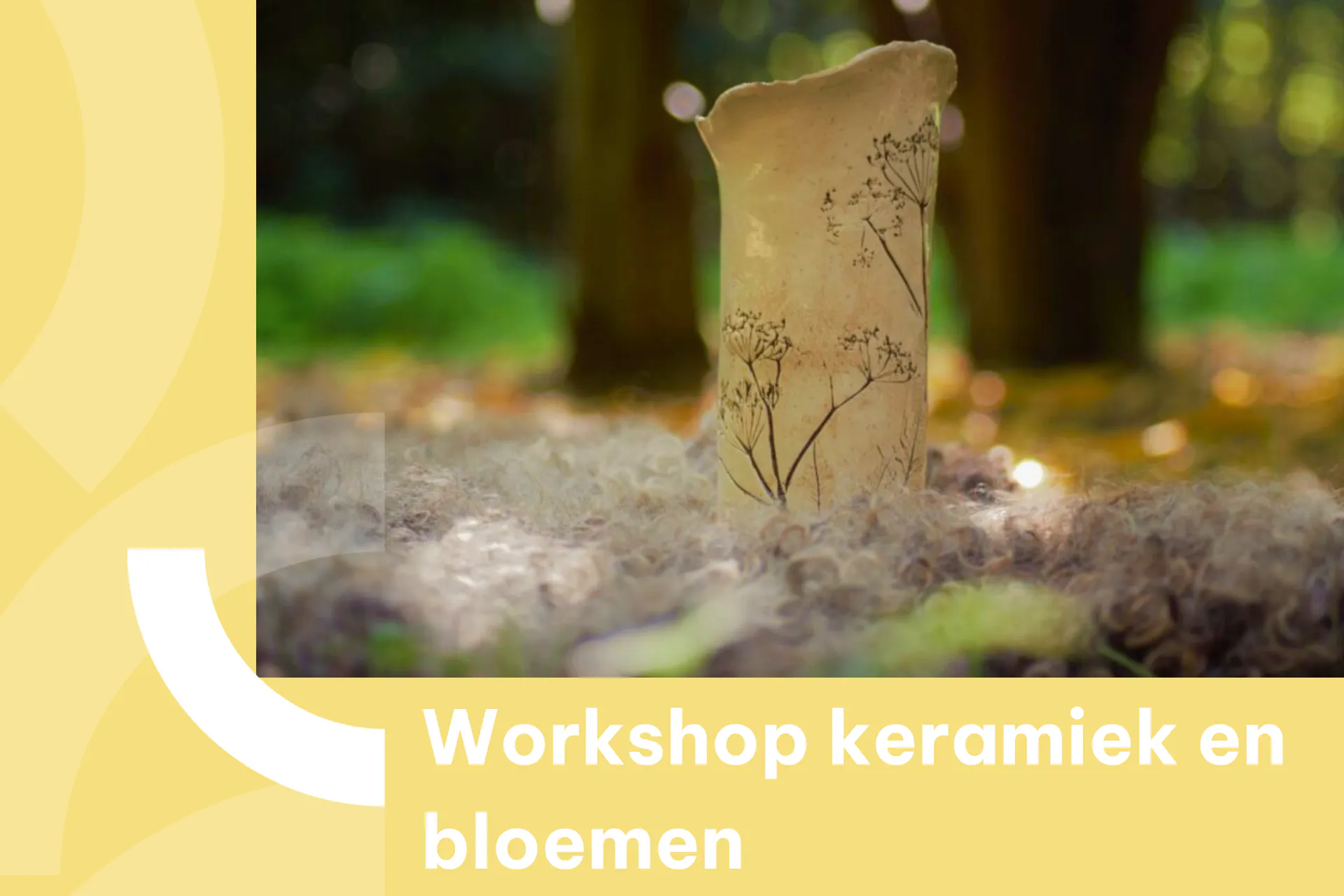Foto keramiek en bloemen