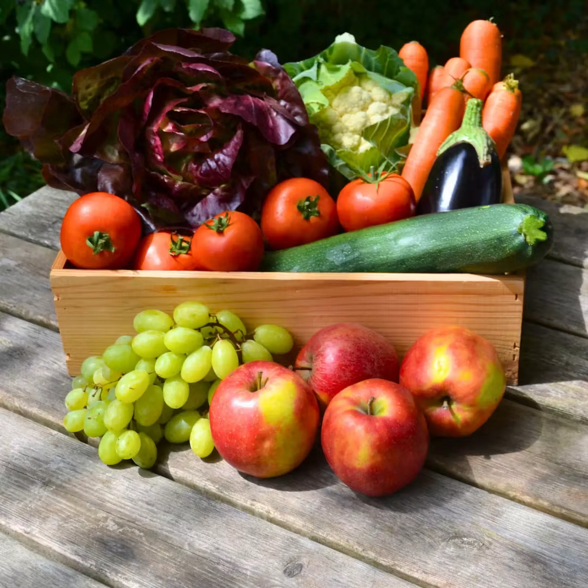 Foto van groente- en fruitpakket van De Wassende Maan