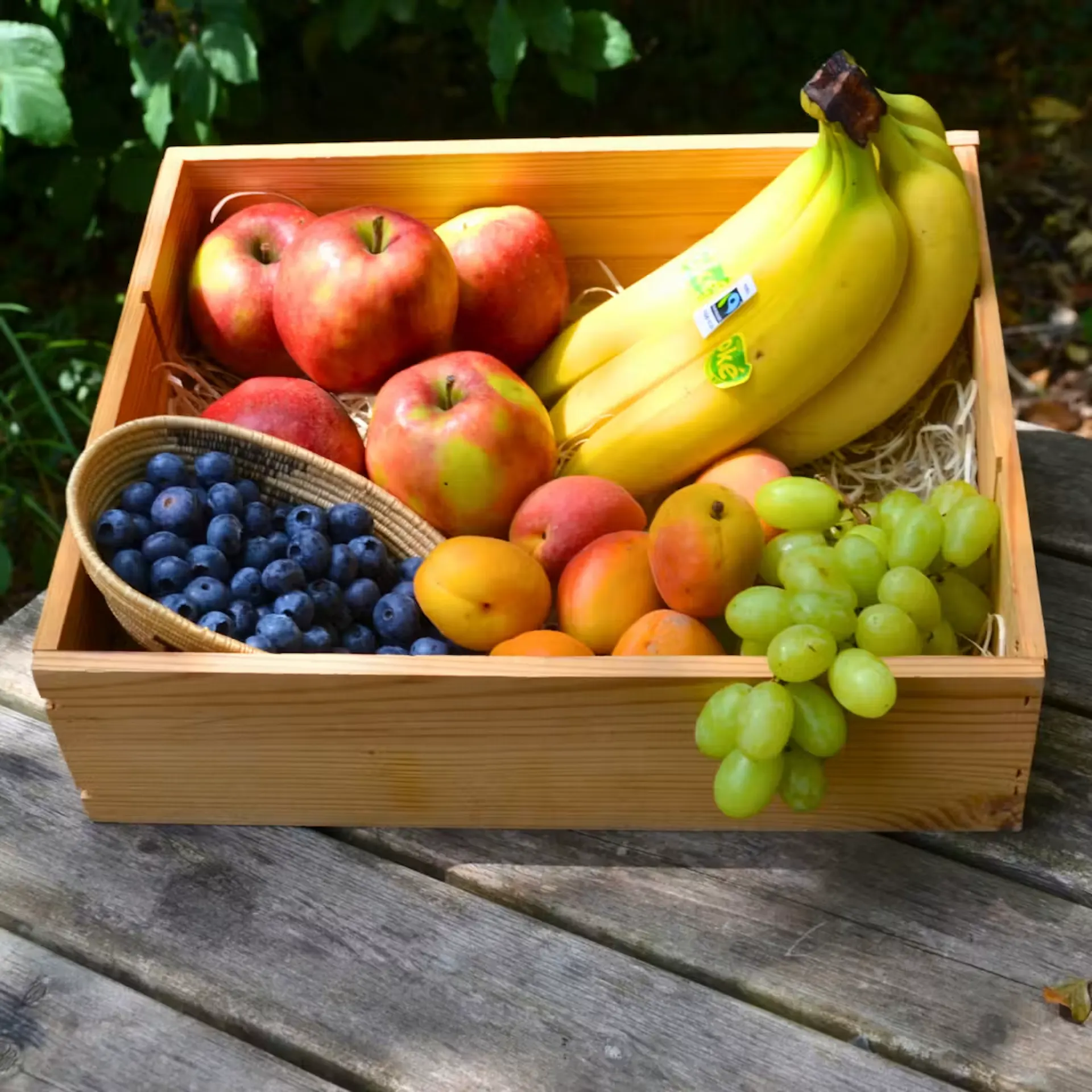 Foto van een fruitpakket van De Wassende Maan