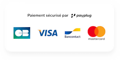 Visa, Bancontact, Mastercard
