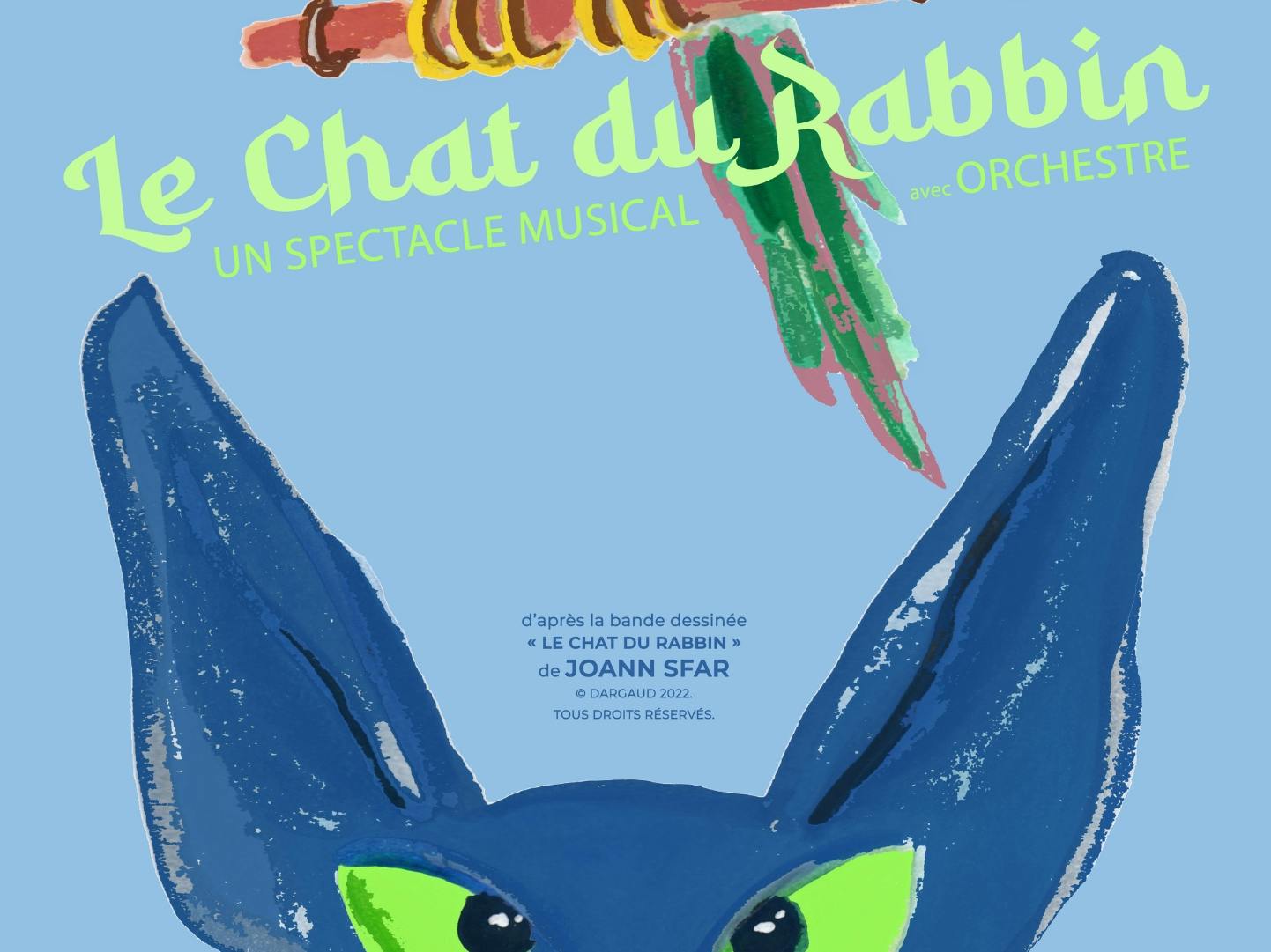 Affiche le chat du rabbin