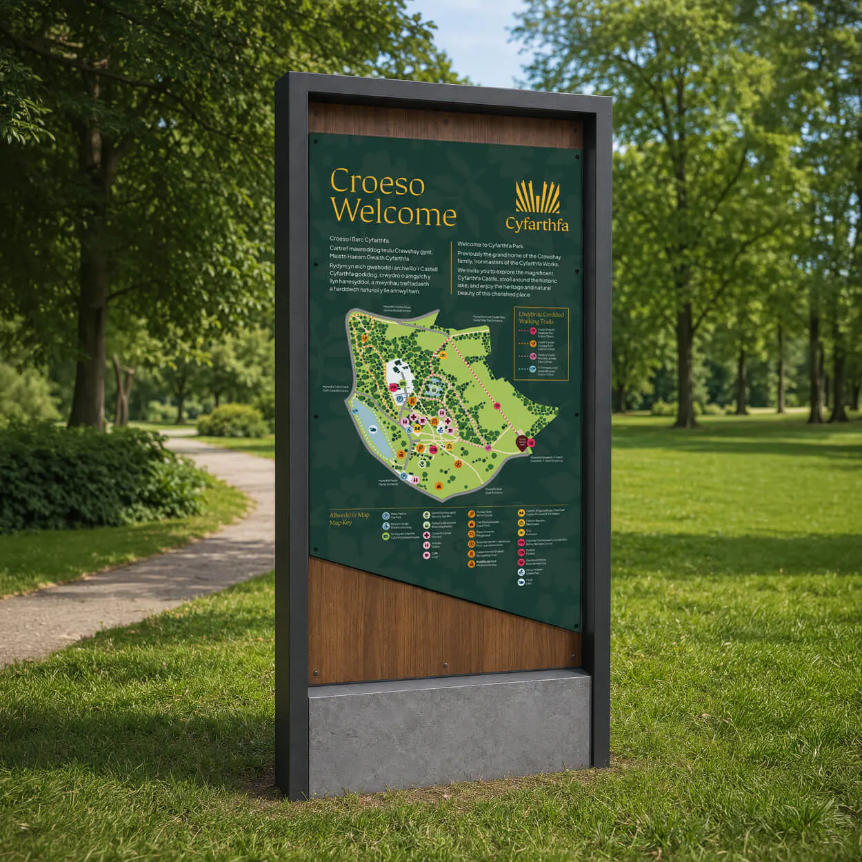 park monolith sign design