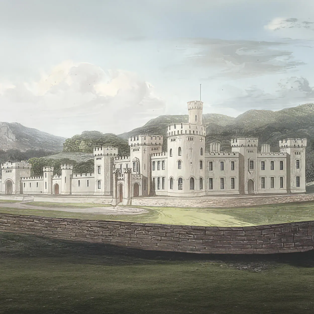 castle painting
