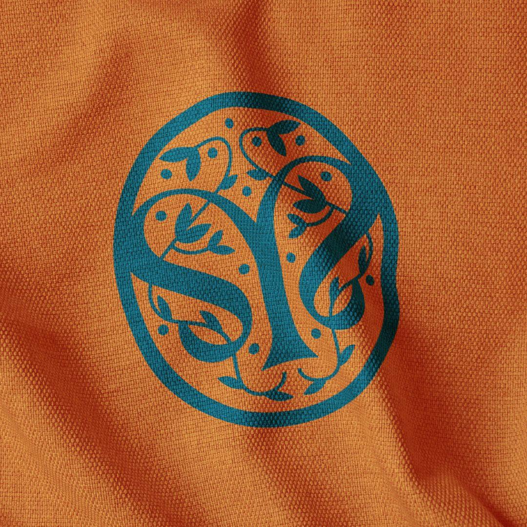 logo on fabric