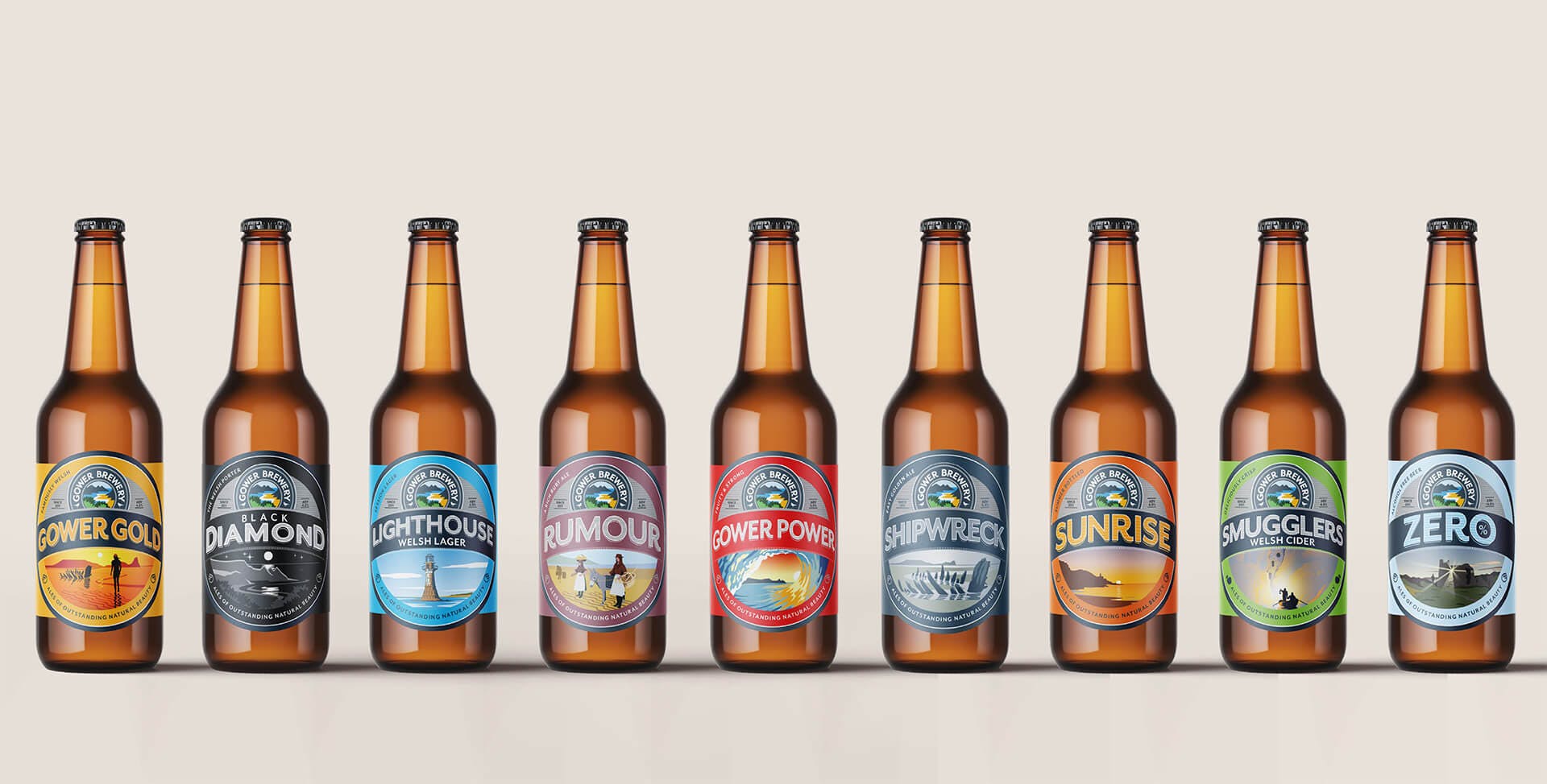 gower brewery core beer range