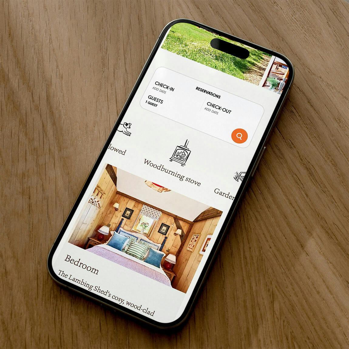 hotel booking widget design