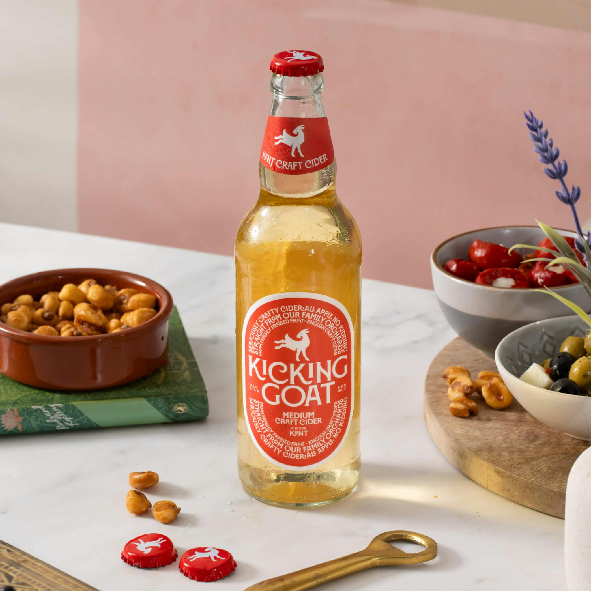 kent cider brand label design