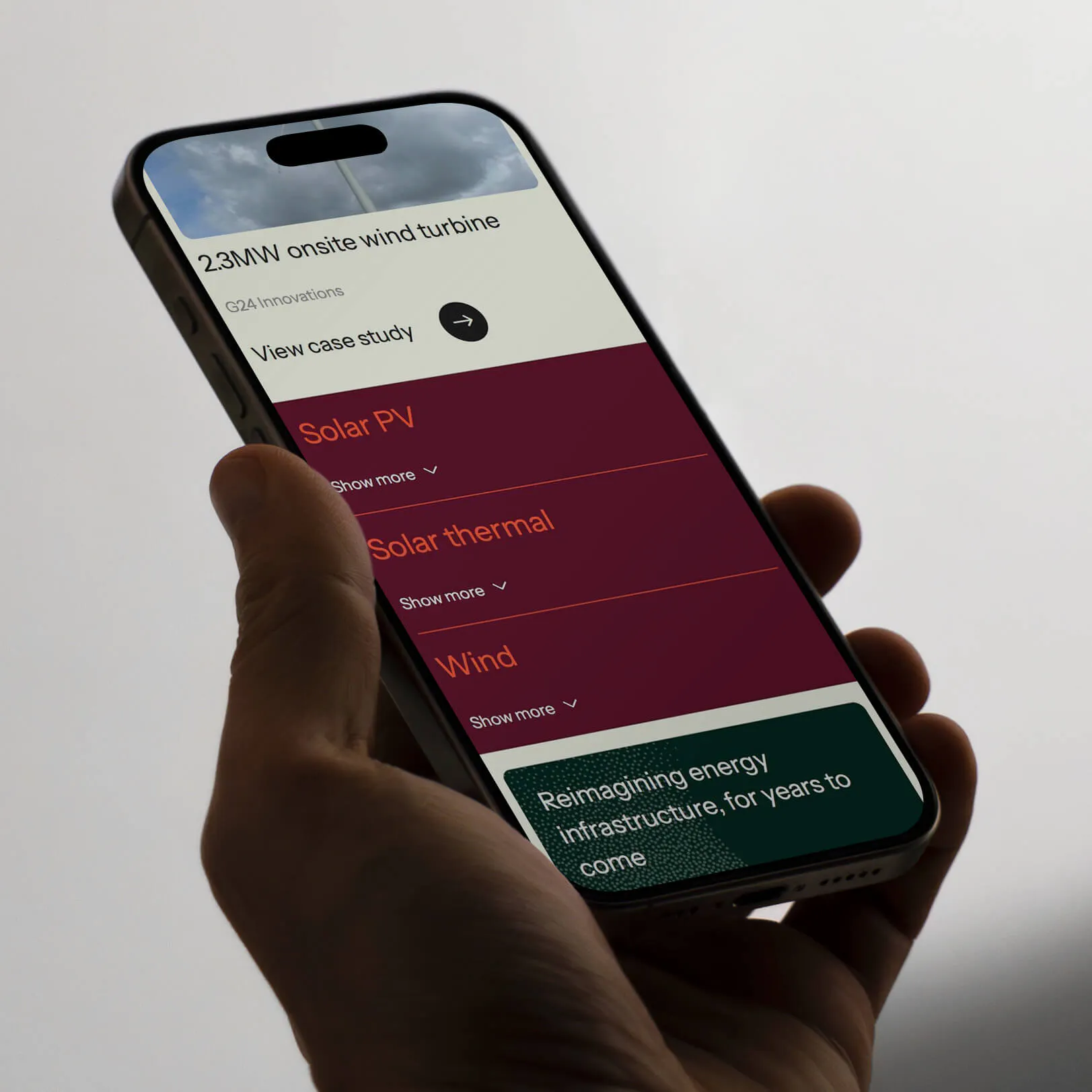 energy web design