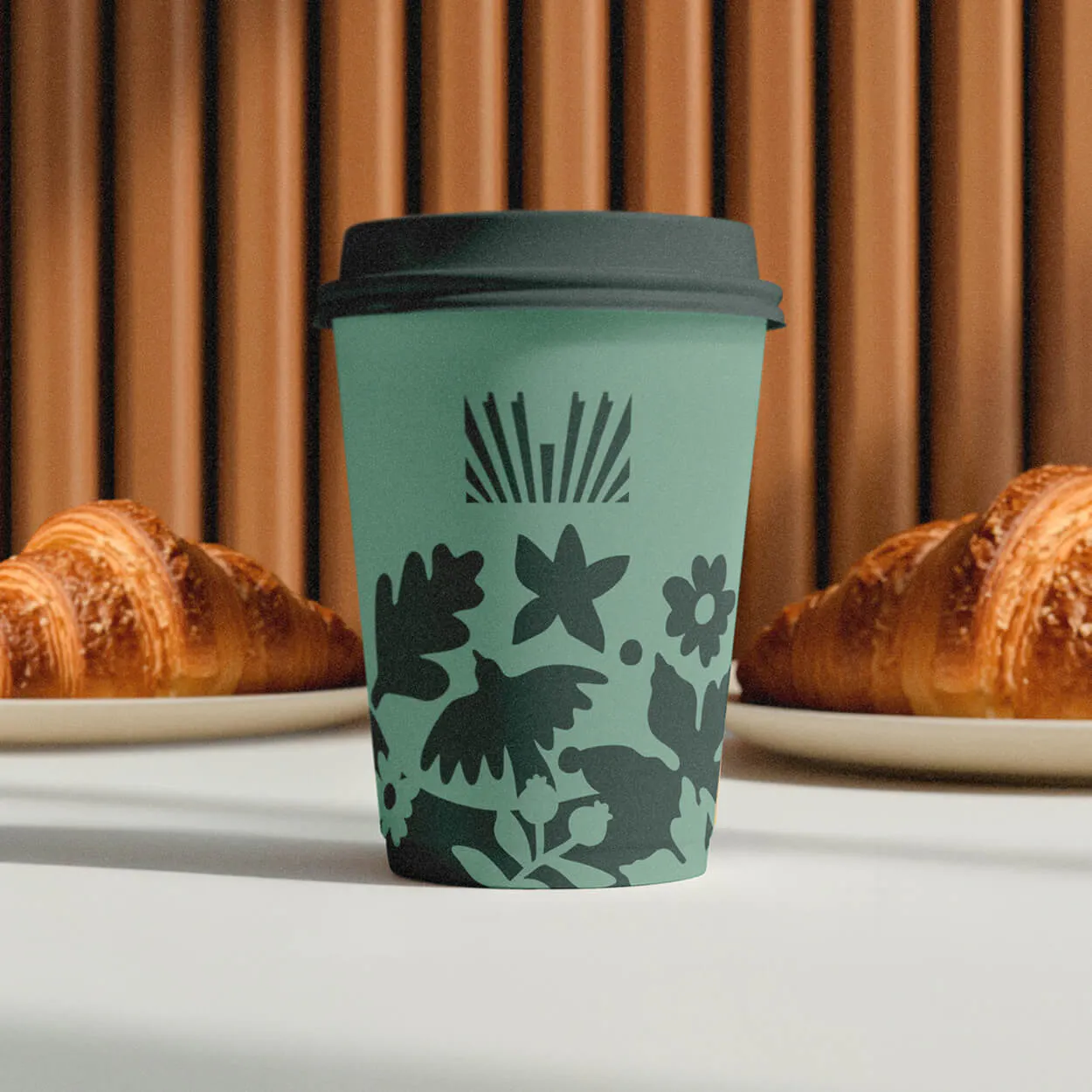 coffee cup branded