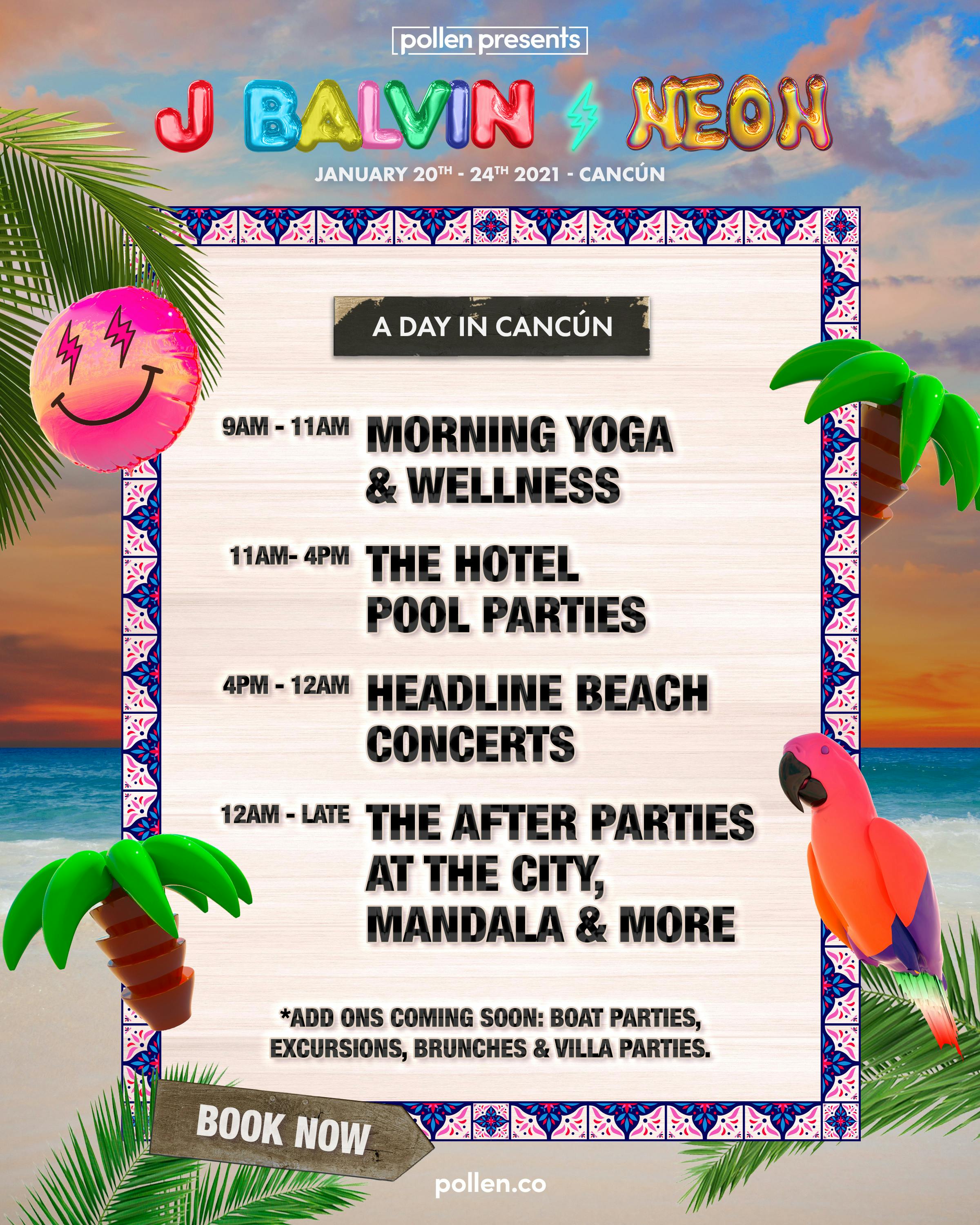 J Balvin Neon Cancun 22 Group Travel Trips Events Festivals Pollen Presents J Balvin Neon Cancun 22 Group Travel Trips Events Festivals Pollen Presents