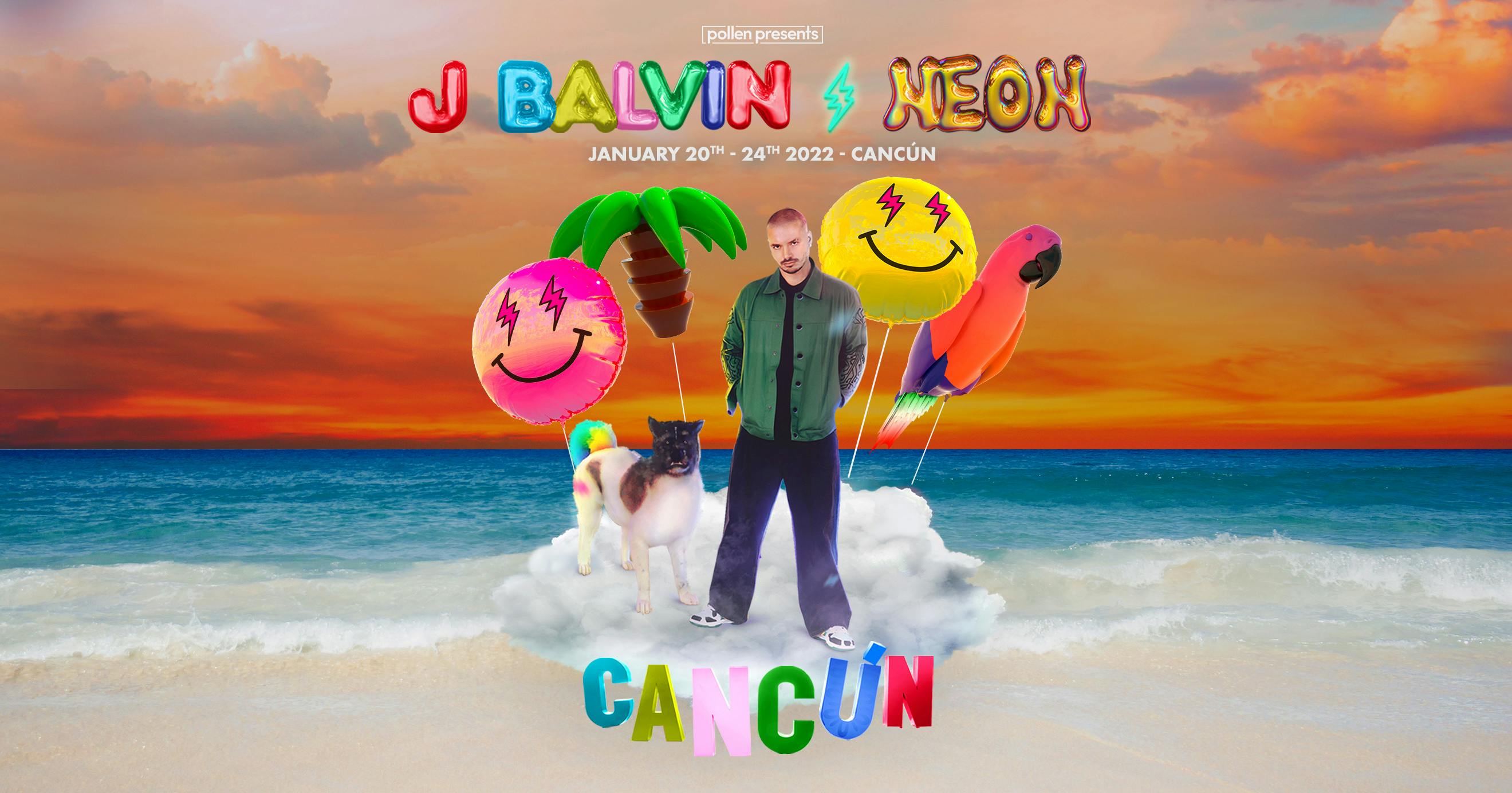 J Balvin Neon Cancun 22 Group Travel Trips Events Festivals Pollen Presents