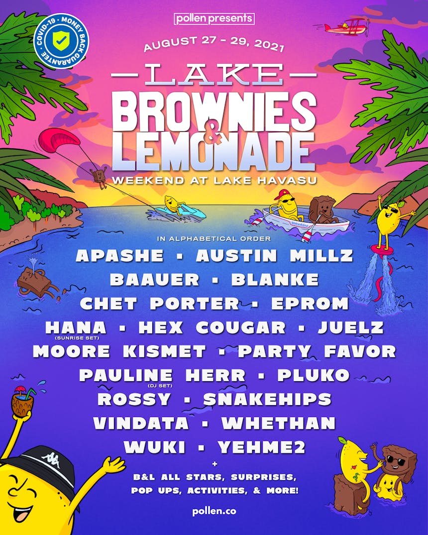 Brownies & Lemonade "Weekend at Havasu" lineup.