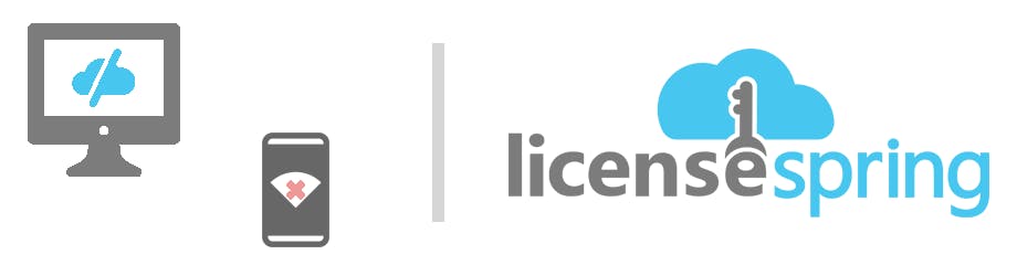 Banner for LicenseSpring Blog Post about implementing Software Licensing for devices that are offline