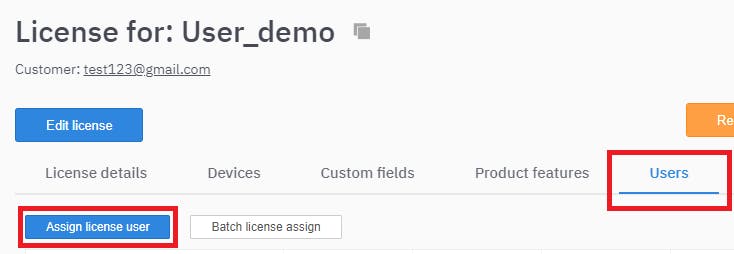 Assign License User