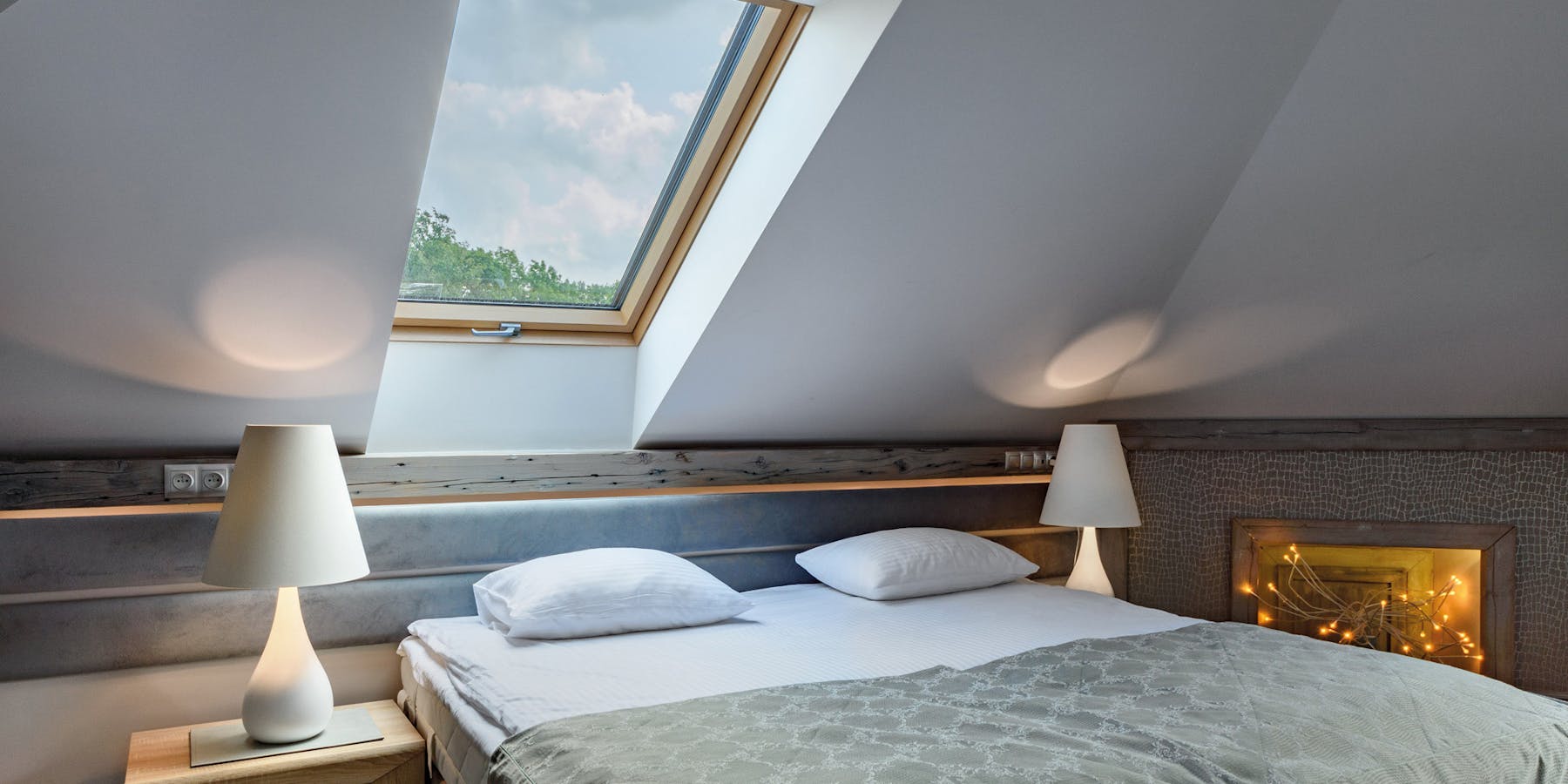 Bett unter Dachschräge - Wohnideen