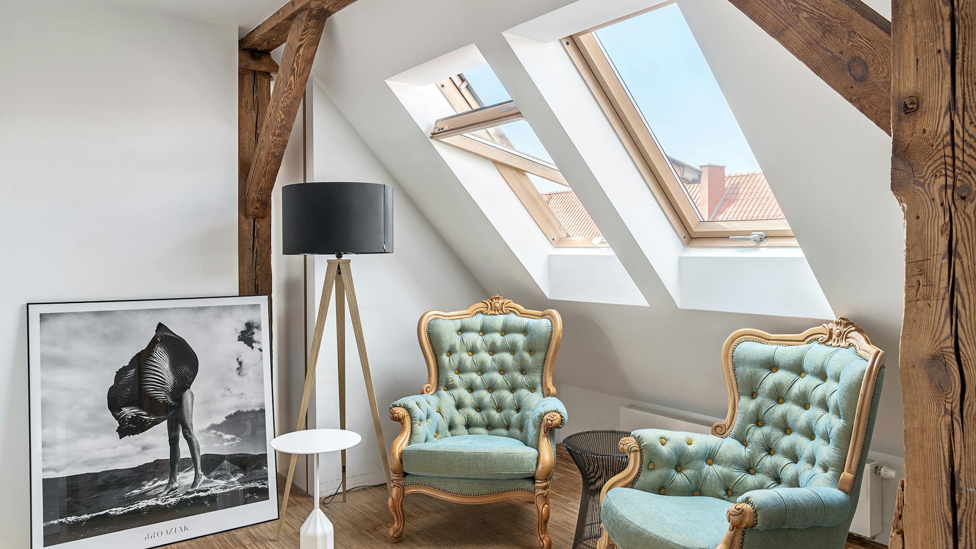 Dachfenster im Wohnzimmer Dachfenster im Wohnzimmer