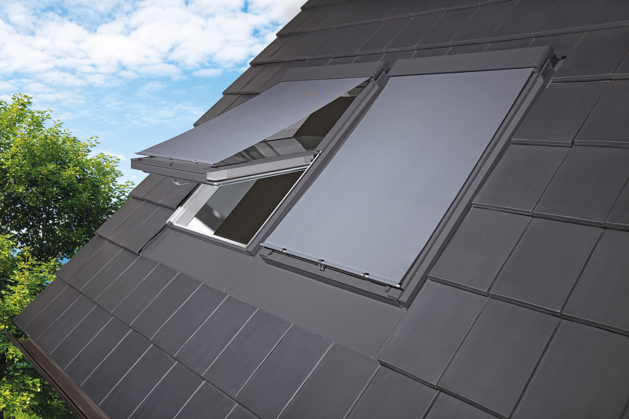 Netzmarkise für Dachfenster