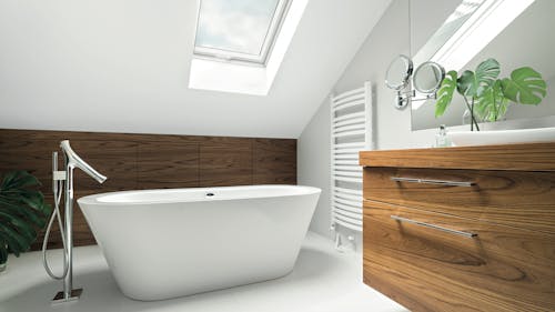 Dachfenster im Badezimmer Dachfenster im Badezimmer