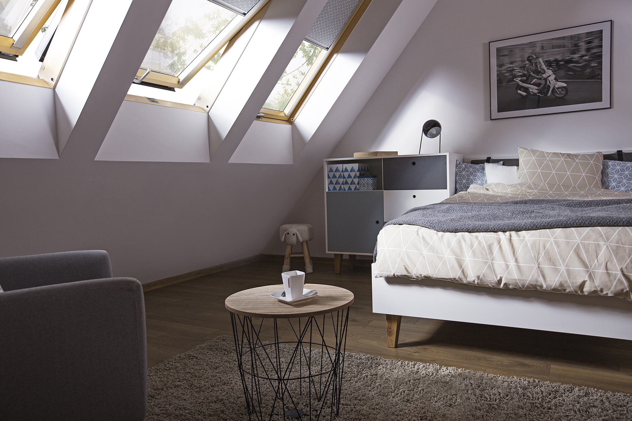 Rollläden an Dachfenstern